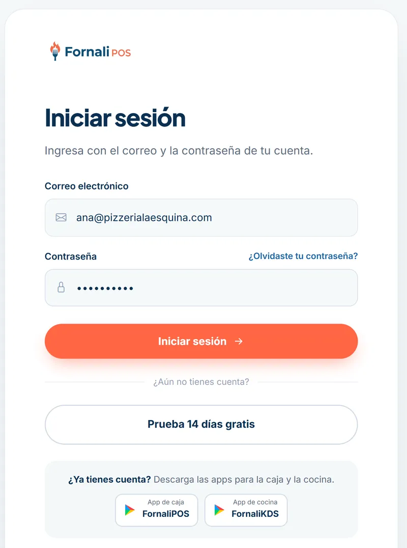 Entra con tu correo y contraseña